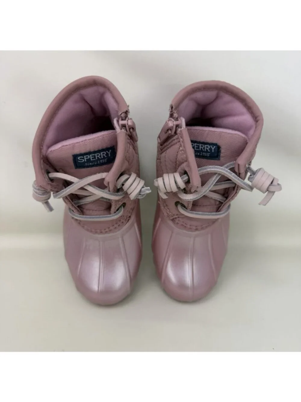 Sperry Saltwater Duck Boots Pink Toddler Size 8 M